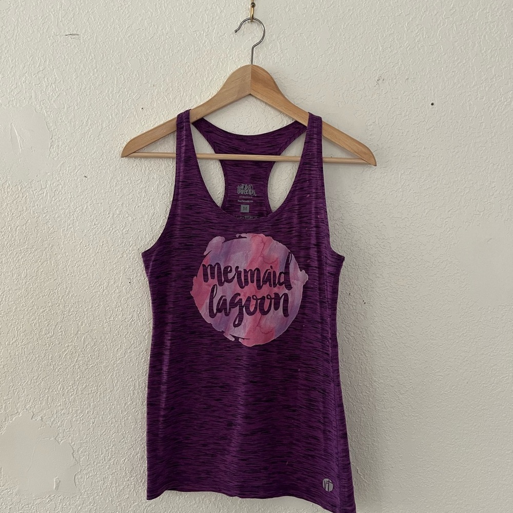 Raw Threads Mermaid Lagoon Purple Tank Top